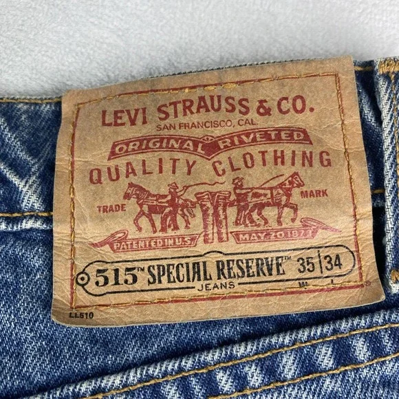 Vtg 90s USA Made Levi's 515 Relaxed Fit NWT 35x34 Deadstock American Workwear